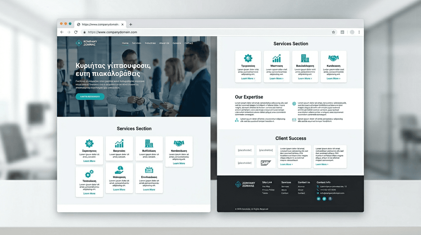 Corporate Website for Service Business — Business Website